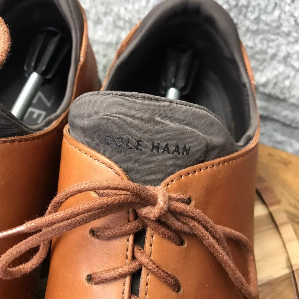 Cole Haan 2.ZERØGRAND Laser Wingtip Oxford Mens 16M British Tan Leather Lined